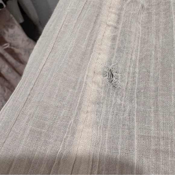 Free People Milan Midi Dress Strapless Cotton Boho Cottagecore Fairy Cream L - Picture 12 of 13